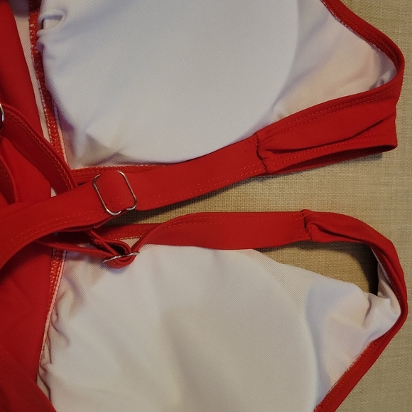 Red Racerback Bikini Top - Picture 5 of 8